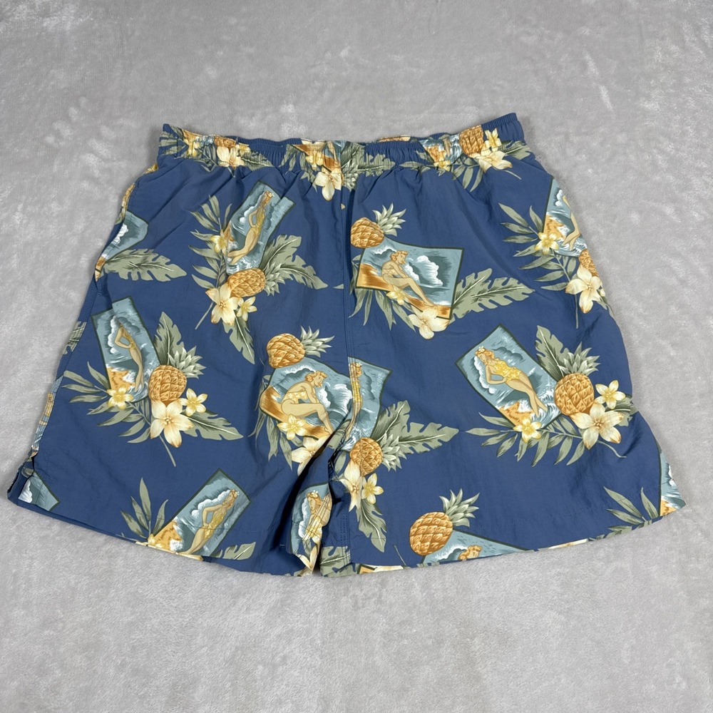Tommy Bahama Swim Trunks Mens XLarge Hawaiian Paradise Pineapple Lined Nylon